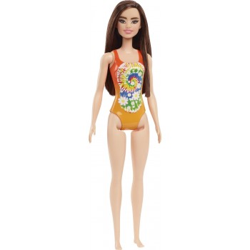 Mattel Barbie Beach Water Play Κούκλα Με Πορτοκαλί Μαγιό and Dye DWJ99 / HDC49 194735020027