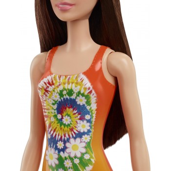 Mattel Barbie Beach Water Play Κούκλα Με Πορτοκαλί Μαγιό and Dye DWJ99 / HDC49 194735020027