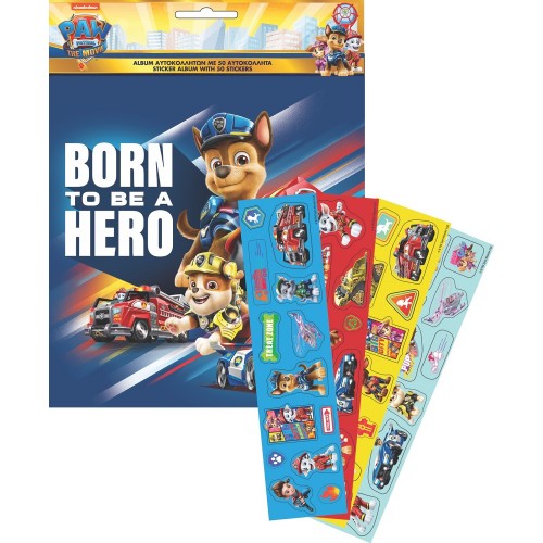 GIM Sticker Album W/Sticker Paw Patrol Movie 774-00691 5204549141957