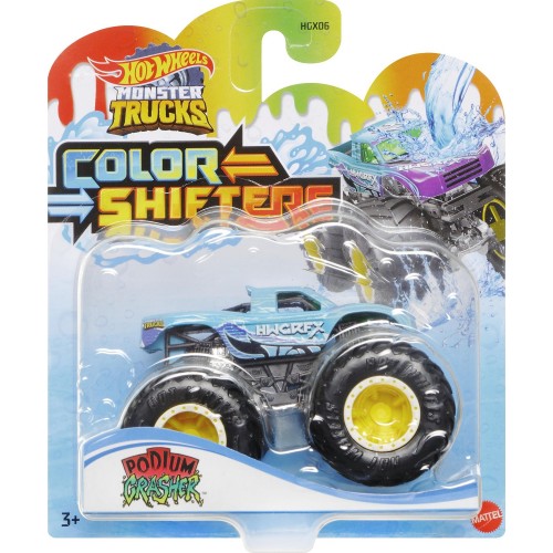 Mattel Hot Wheels Οχήματα Monster Trucks Χρωμοκεραυνοί Podium Grasher HGX06 / HGX08 194735059850