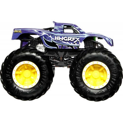 Mattel Hot Wheels Οχήματα Monster Trucks Χρωμοκεραυνοί Podium Grasher HGX06 / HGX08 194735059850