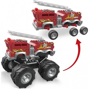 MEGA Hot Wheels Monster Trucks Πυροσβεστικό Όχημα 2 Σε 1 HHD19 194735064441