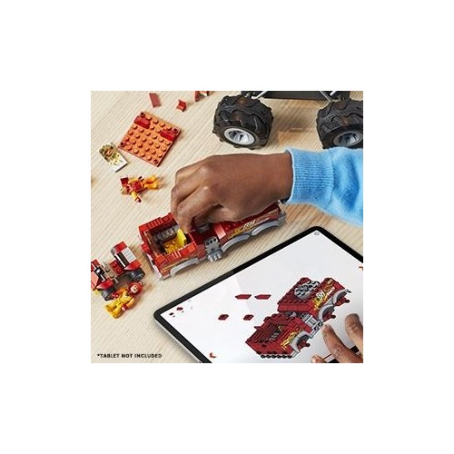 MEGA Hot Wheels Monster Trucks Πυροσβεστικό Όχημα 2 Σε 1 HHD19 194735064441