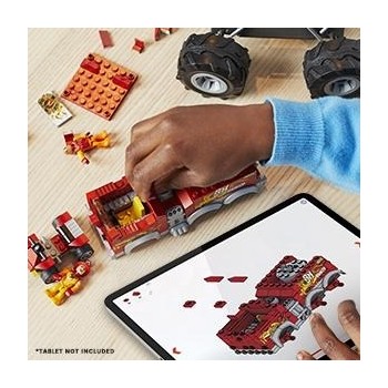 MEGA Hot Wheels Monster Trucks Fire Brigade 2 in 1 HHD19 194735064441