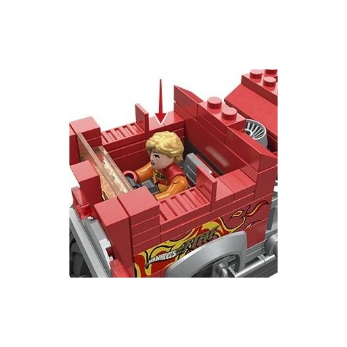 MEGA Hot Wheels Monster Trucks Fire Brigade 2 in 1 HHD19 194735064441
