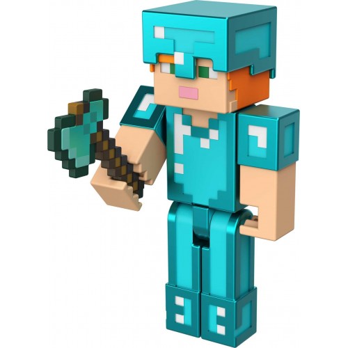 Mattel Minecraft Φιγούρες 8Εκ Alex In Diamond Armor Φιγούρα GTP08 / HDV14 194735031825