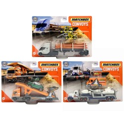 Mattel Matchbox Convoys Series Νταλίκα Tesla Semi, Pipe Trailer, Load Lifter - 3 Σχέδια GBK70 887961716740