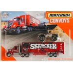 Mattel Matchbox Convoys Series Tesla Semi & Box Trailer With Red Tesla Model S - 3 Designs GBK70 887961716740
