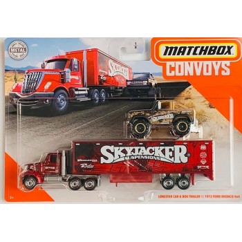 Mattel Matchbox Convoys Series Tesla Semi & Box Trailer With Red Tesla Model S - 3 Designs GBK70 887961716740