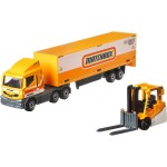 Mattel Matchbox Convoys Series Tesla Semi & Box Trailer With Red Tesla Model S - 3 Designs GBK70 887961716740