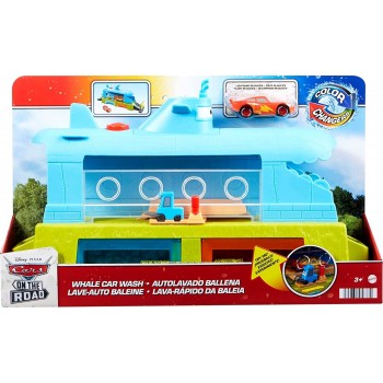 Mattel Disney And Pixar Cars Color Change Whale Submarine Car Wash Plays HGV70 194735058334