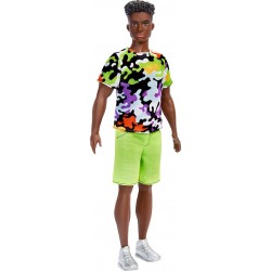 Mattel Barbie Ken Fashionistas Doll 183 - Camo Shirt, Green Shorts DWK44 / HBV23 194735001996
