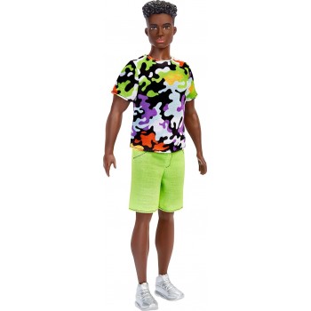 Mattel Barbie Ken Fashionistas Doll 183 - Camo Shirt, Green Shorts DWK44 / HBV23 194735001996