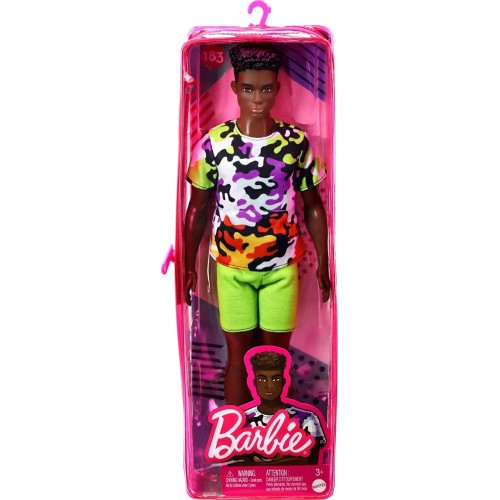 Mattel Barbie Ken Fashionistas Doll 183 - Camo Shirt, Green Shorts DWK44 / HBV23 194735001996