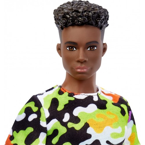 Mattel Barbie Ken Fashionistas Doll 183 - Camo Shirt, Green Shorts DWK44 / HBV23 194735001996