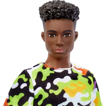 Mattel Barbie Ken Fashionistas Doll 183 - Camo Shirt, Green Shorts DWK44 / HBV23 194735001996