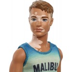 Mattel Barbie Ken Fashionistas Doll 192, Brown Cropped Hair, Vitiligo DWK44 / HBV26 194735001972