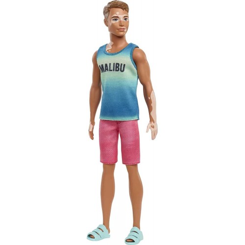Mattel Barbie Ken Fashionistas Doll 192, Brown Cropped Hair, Vitiligo DWK44 / HBV26 194735001972