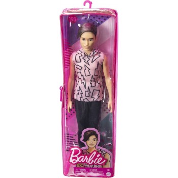 Mattel Barbie Ken Fashionistas Doll 193, Slender, Rooted Brown Hair DWK44 / HBV27 194735001989