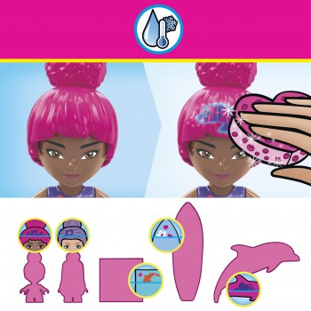MEGA Barbie  Color Reveal - Σκάφος Με Φιγούρες, Δελφίνια Και Αξεσουάρ HHW83 194735078288
