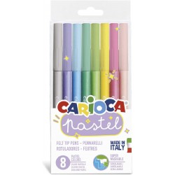 CARIOCA Pastel Markers 8 Colours 43032 8003511430320