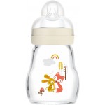 MAM Γυάλινο Μπιμπερό Feel Good Forest με Θηλή Σιλικόνης 170ml για 0+ μηνών 1τμχ. 372S 9001616817045