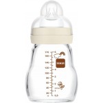 MAM Feel Good Glass Bottle with Silicone Teat 0+Months 170 ml 1pc. 372S 9001616817045