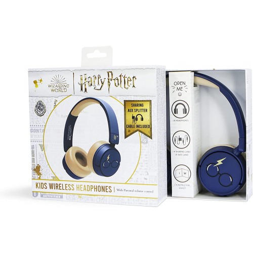 otl technologies HP0997 Harry Potter Childrens headphones, wireless, blue  5055371625418