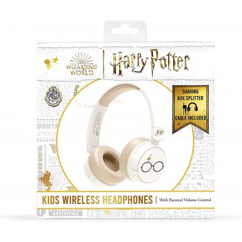 otl technologies HP0990 Harry Potter Childrens headphones, wireless, cream color  5055371625401