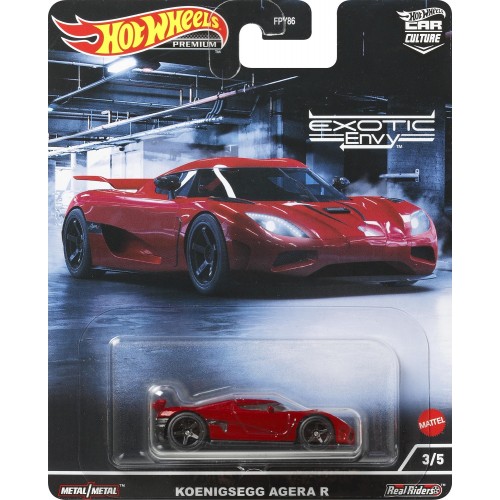Mattel Αυτοκινητάκια Hot Wheels - Συλλεκτικά Αγωνιστικά Premiums Exotic Envy Koenigsegg Agera R FPY86 / HCJ90 194735011582