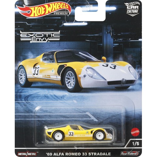Mattel Αυτοκινητάκια Hot Wheels - Συλλεκτικά Αγωνιστικά Premiums 69 Alfa Romeo 33 Stradale FPY86 / HCJ91 194735011711