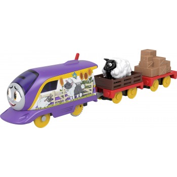 Mattel Τόμας Το Τρενάκι -Μηχανοκίνητα Τρένα Φάρμας Με 2 Βαγόνια, Ζωάκι Και Αξεσουάρ Kana HHN47 / HHN50 194735072651