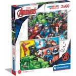 Clementoni Παιδικό Παζλ Super Color The Avengers 2X60 Τμχ 1200-21605 8005125216055