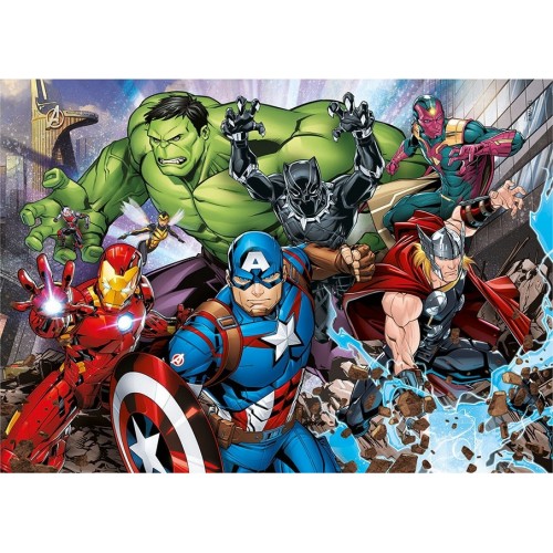 Clementoni Kids Puzzle Super Color The Avengers 2X60 Pcs 1200-21605 ...