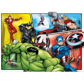 Clementoni Παιδικό Παζλ Super Color The Avengers 2X60 Τμχ 1200-21605 8005125216055