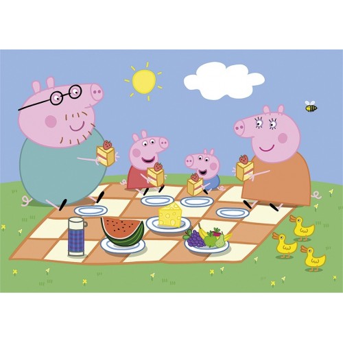 Clementoni Kids Puzzle Super Color Peppa Pig 2X60 Pcs 1200-24793 8005125247936