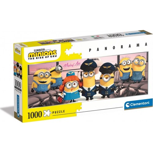 Clementoni Παζλ Panorama Minions The Rise Of Gru 1000 Τμχ 1220-39566 8005125395668