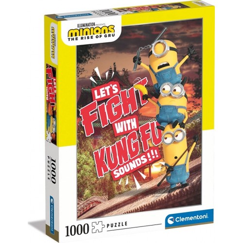 Clementoni Παζλ Minions The Rise Of Gru 1000 Τμχ 1260-39564 8005125395644