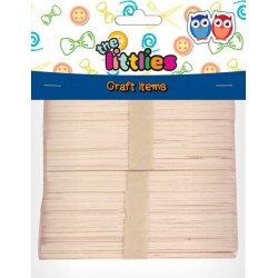 LUNA OFFICE The Littles Ξυλάκια Χειροτεχνίας Πλακε Jumbo 150Mm 80 Τεμαχια 646516 5205698428036