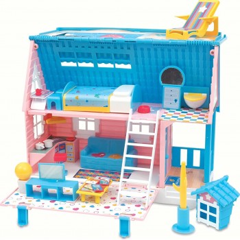 Giochi Preziosi Cicciobello Friends House Trolley Παιχνιδόσπιτο με μίνι Φιγούρα και Κατοικίδιο CC012000 8056379121985