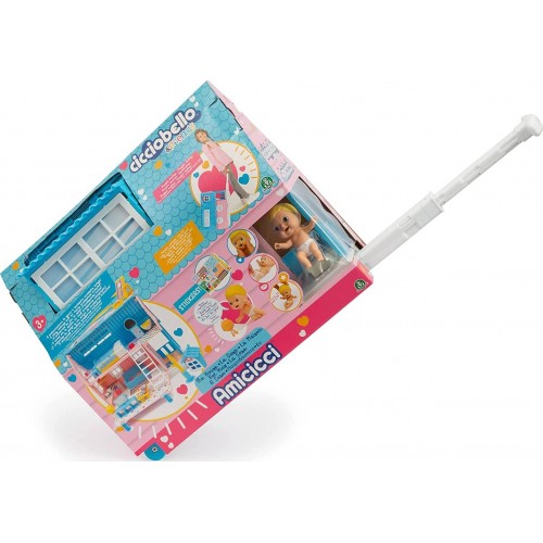 Giochi Preziosi Cicciobello Friends House Trolley Παιχνιδόσπιτο με μίνι Φιγούρα και Κατοικίδιο CC012000 8056379121985
