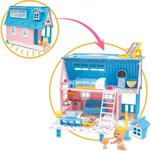 Giochi Preziosi Cicciobello Friends House Trolley Παιχνιδόσπιτο με μίνι Φιγούρα και Κατοικίδιο CC012000 8056379121985