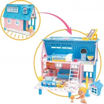 Giochi Preziosi Cicciobello Friends House Trolley Παιχνιδόσπιτο με μίνι Φιγούρα και Κατοικίδιο CC012000 8056379121985