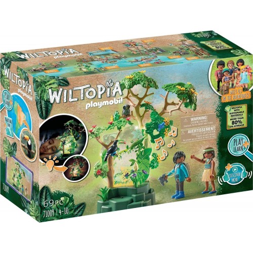 Playmobil Wiltopia - Φωτιζόμενο Τροπικό Δέντρο Και Εξερευνητές 71009 4008789710093