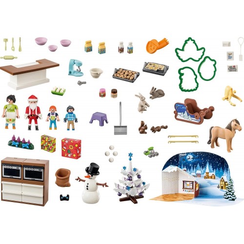 Playmobil City Life Χριστουγεννιάτικο Ημερολόγιο - Χριστουγεννιάτικος Φούρνος 71088 4008789710888