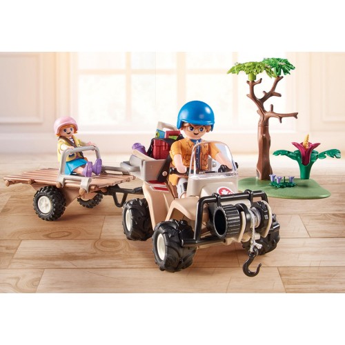 Playmobil Wiltopia - Φροντιστές Ζώων Με Εξερευνητικό Όχημα 71011 4008789710116