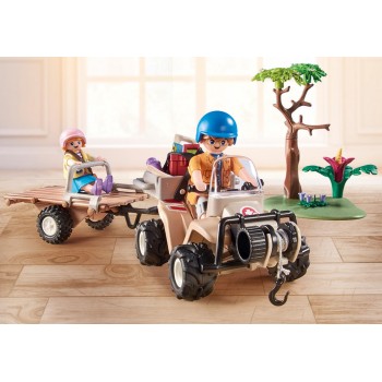 Playmobil Wiltopia - Φροντιστές Ζώων Με Εξερευνητικό Όχημα 71011 4008789710116