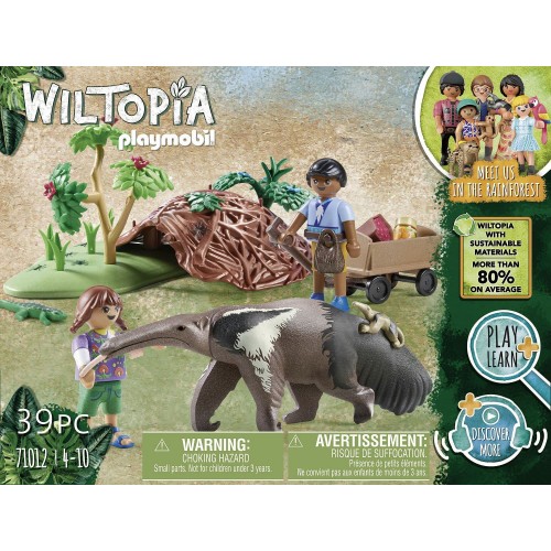 Playmobil Wiltopia Παιδιά φροντιστές ζώων με μυρμηγκοφάγο 71012 4008789710123