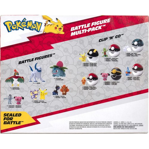 Jazwares Pokemon Battle Σετ με 6 Φιγούρες Μάχης  JW002469-C 191726425977
