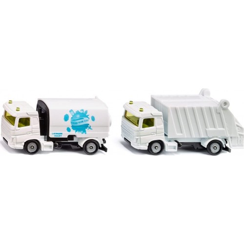 siku Municipal Set Of Toy Trucks Incl. Street Sweeper And Rubbis 1687 4006874016877